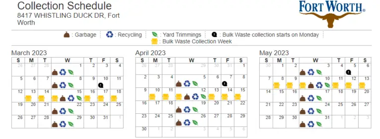 Fort Worth Trash Schedule 2024 Bulk Recycling Waste