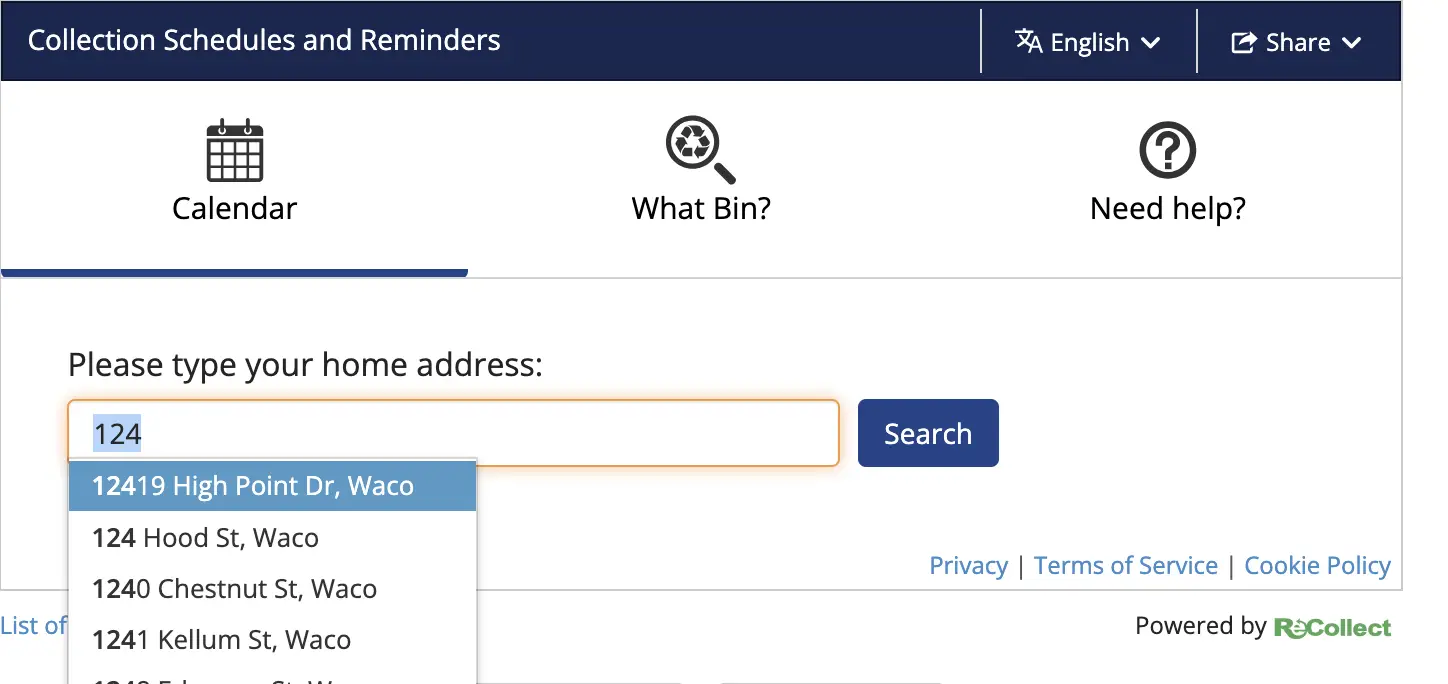 Waco Trash Schedule 2024 Garbage Pickup Map, Holidays