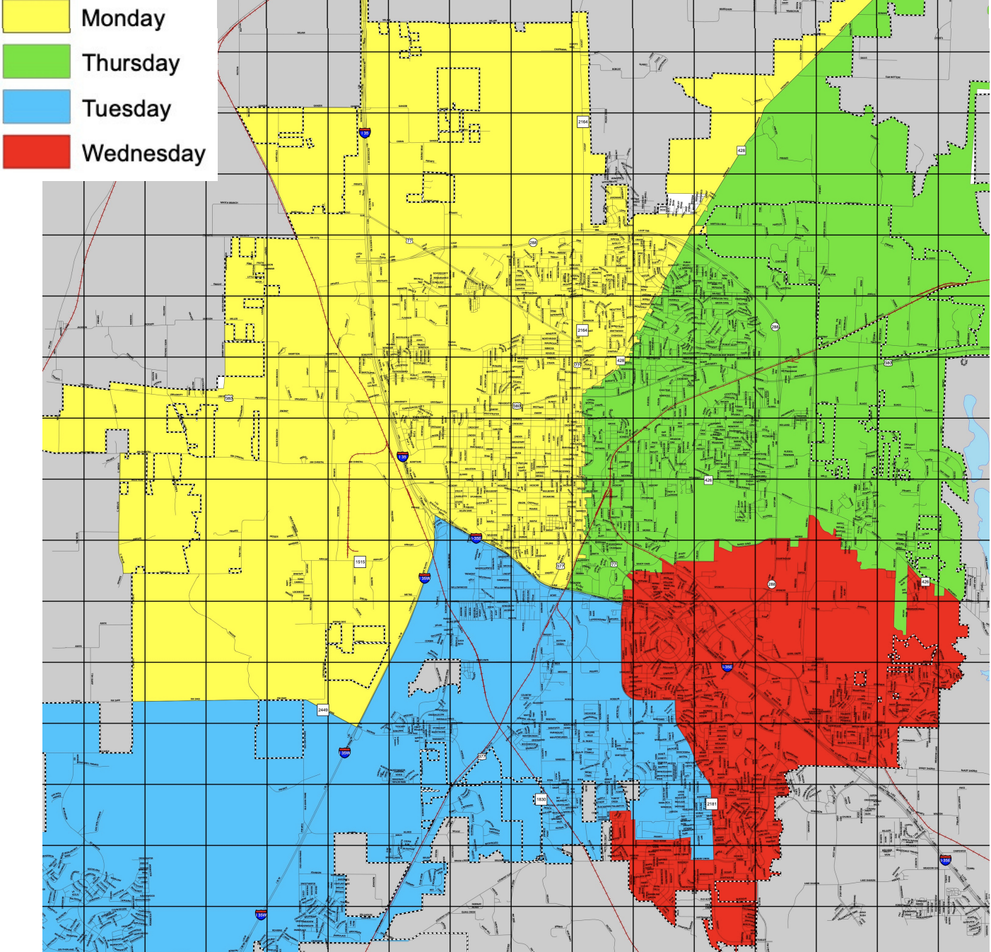 Denton Trash Schedule 2024 (Pickup, Holidays & Maps)