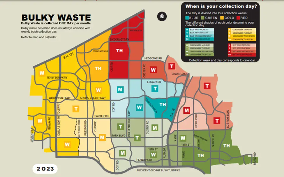 Plano Bulk Trash Map