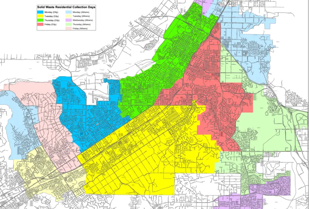 Riverside Trash Schedule Bulk, Map & Residential Collection